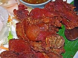 Smoky Fried Pork Leg at Vientiane Kitchen