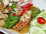 Crab with black pepper and black beans at Fasai Seafood, Pak Bara
