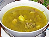 Chicken soup (?) at Jansom Hot Spa Resort