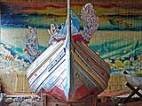 Traditional painted boat, Folklore Museum on Koh Yoh, Songkhla