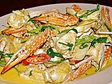 Crab in yellow curry, Monthartip restaurant, Songkhla