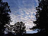 Morning sky outside the hostel