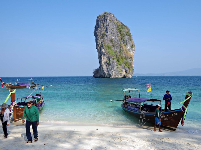 Famously photogenic beach on Poda Island near Krabi