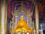 Shan-style Buddha image at Wat Nantaram, Chiang Kham