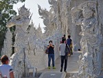 Guardian statues at the White Temple, Chiang Rai